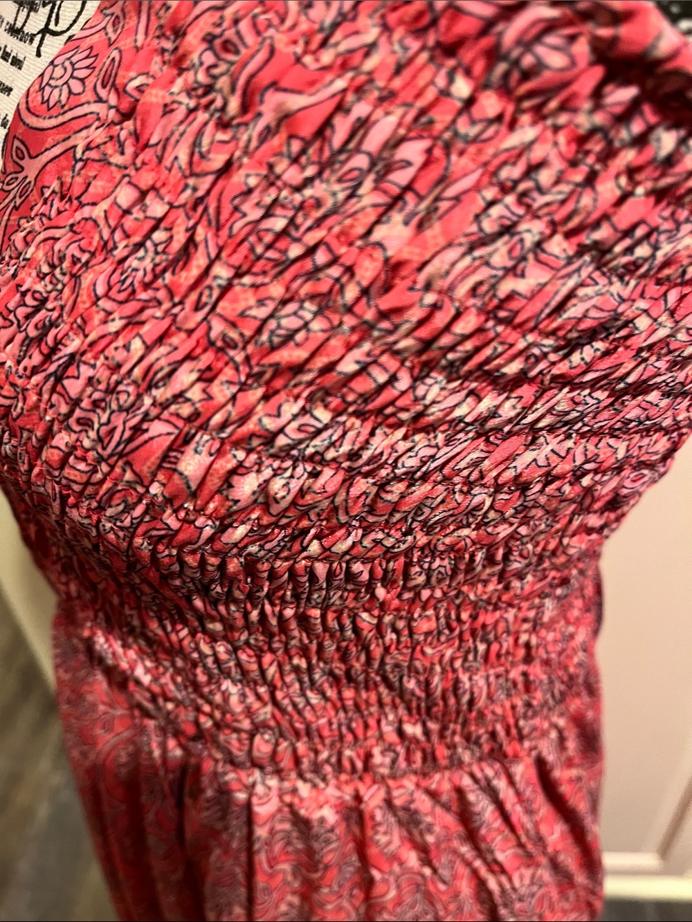 Smocked Halter Maxi Dress in Dusty Rose slinky and soft - Picture 5 of 11